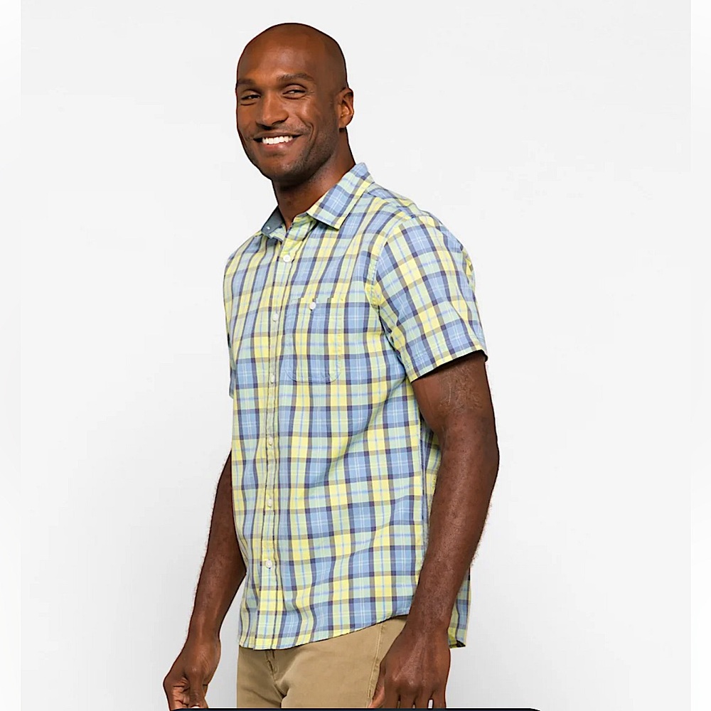 🆕 Even Tide Shor One Pocket Coastal Shirt - Picture 2 of 15